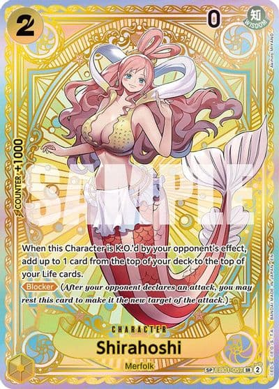 Shirahoshi SP A Fist of Divine Speed One Piece card