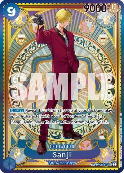 Sanji SP A Fist of Divine Speed One Piece card