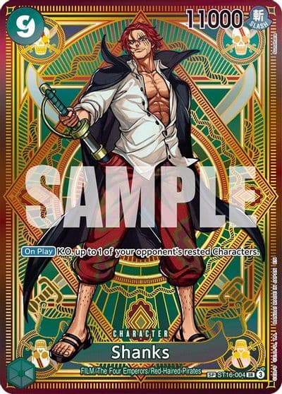 Shanks SP A Fist of Divine Speed One Piece card