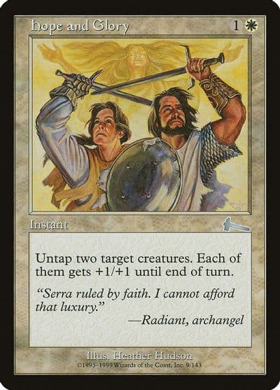 Hope and Glory Urza's Legacy Magic card