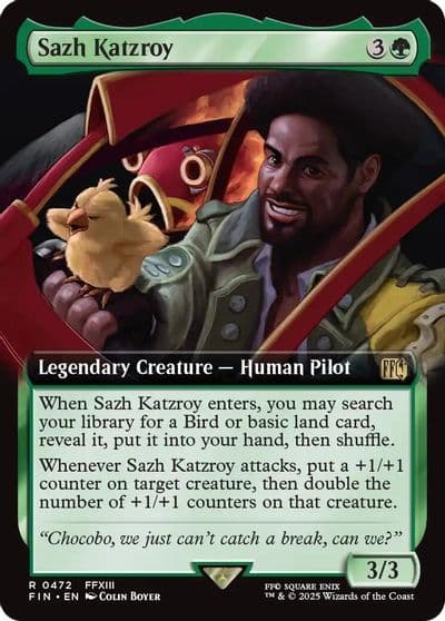 Sazh Katzroy Extended Art FINAL FANTASY Magic card