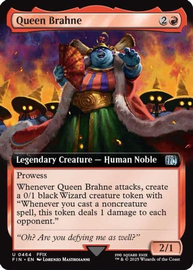 Queen Brahne Extended Art FINAL FANTASY Magic card