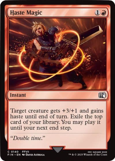 Haste Magic FINAL FANTASY Magic card