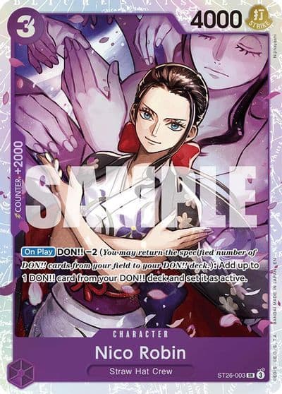 Nico Robin Starter Deck 26: PURPLE/BLACK Monkey.D.Luffy One Piece card