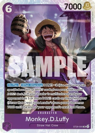 MonkeyDLuffy ST26 005 Starter Deck 26: PURPLE/BLACK Monkey.D.Luffy One Piece card