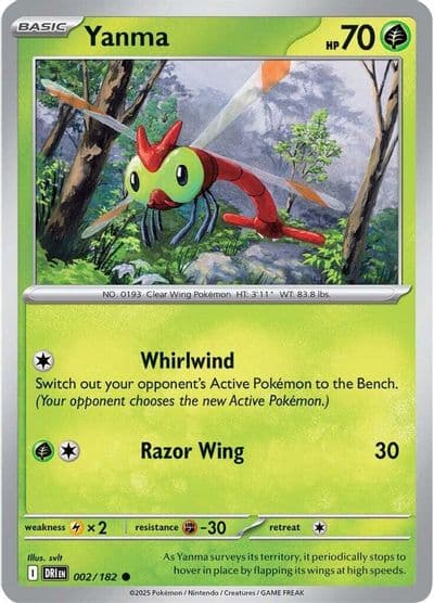 Yanma SV10: Destined Rivals Pokemon card