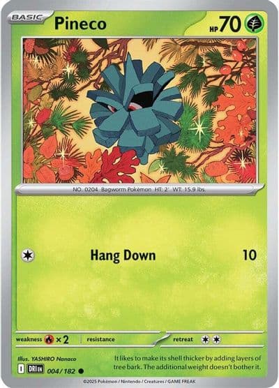 Pineco SV10: Destined Rivals Pokemon card