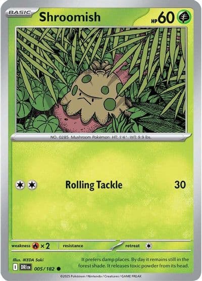 Shroomish SV10: Destined Rivals Pokemon card