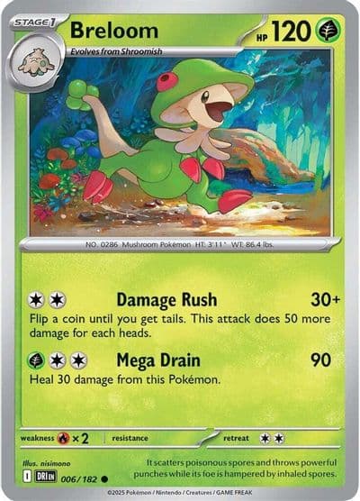 Breloom SV10: Destined Rivals Pokemon card