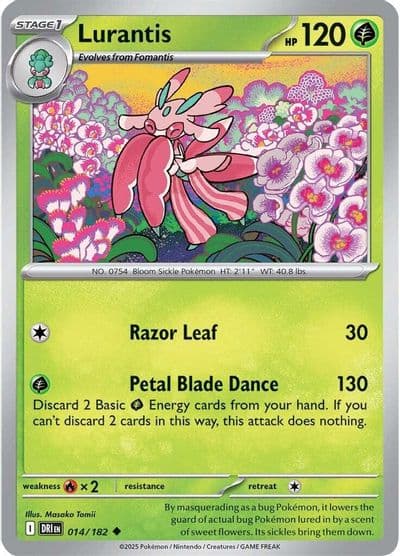 Lurantis SV10: Destined Rivals Pokemon card