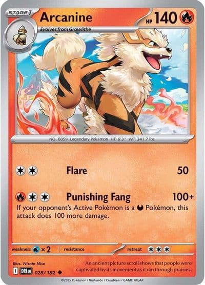 Arcanine SV10: Destined Rivals Pokemon card