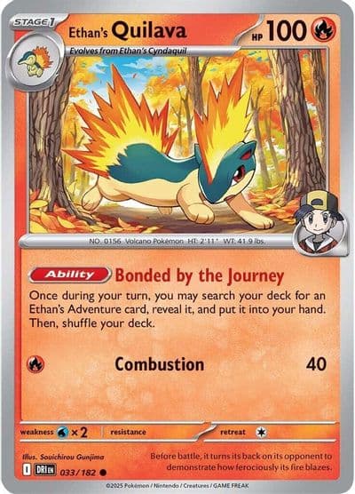 Ethan's Quilava SV10: Destined Rivals Pokemon card