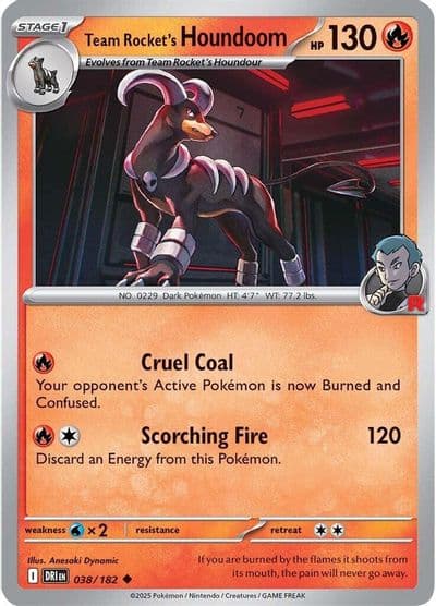 Team Rocket's Houndoom SV10: Destined Rivals Pokemon card