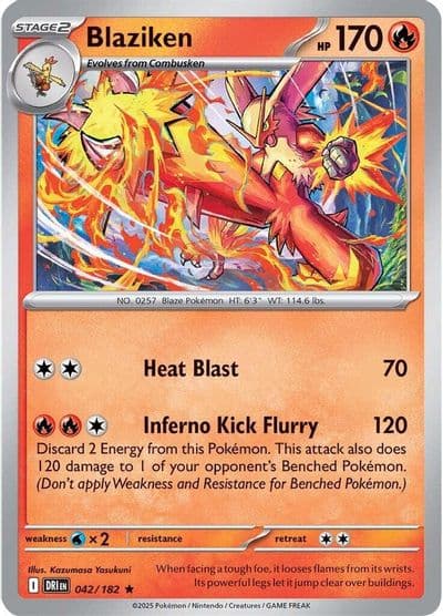 Blaziken SV10: Destined Rivals Pokemon card