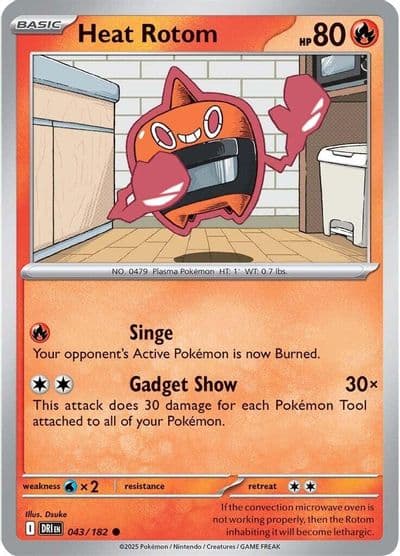 Heat Rotom SV10: Destined Rivals Pokemon card