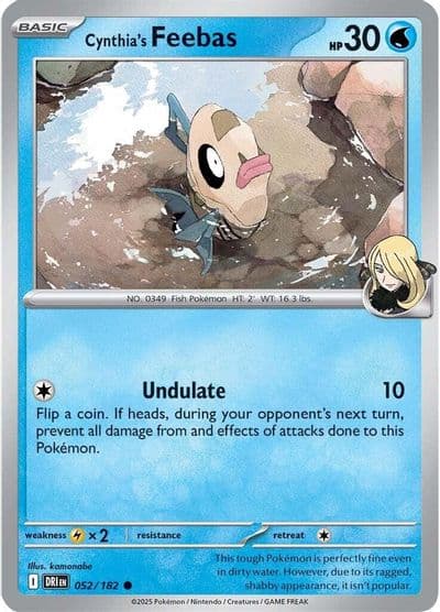 Cynthia's Feebas SV10: Destined Rivals Pokemon card