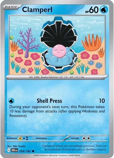 Clamperl SV10: Destined Rivals Pokemon card