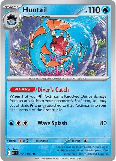 Huntail SV10: Destined Rivals Pokemon card