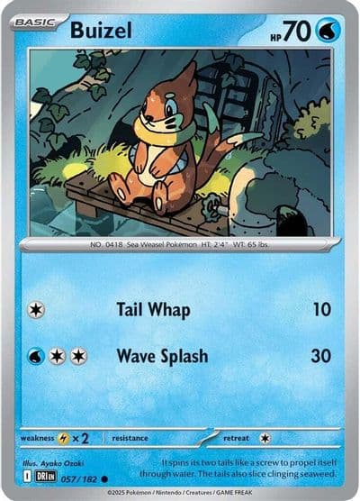 Buizel SV10: Destined Rivals Pokemon card