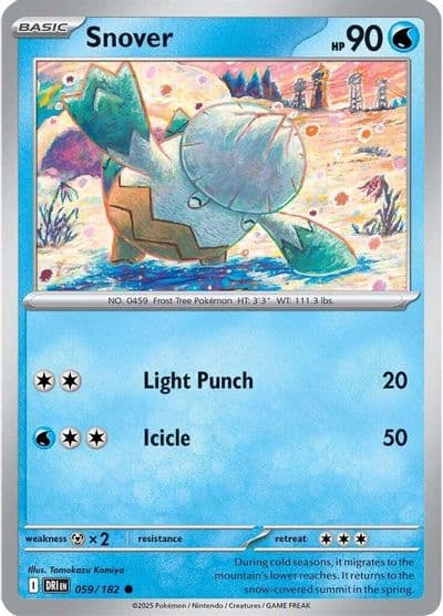 Snover SV10: Destined Rivals Pokemon card