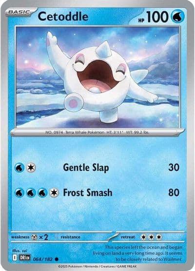 Cetoddle SV10: Destined Rivals Pokemon card