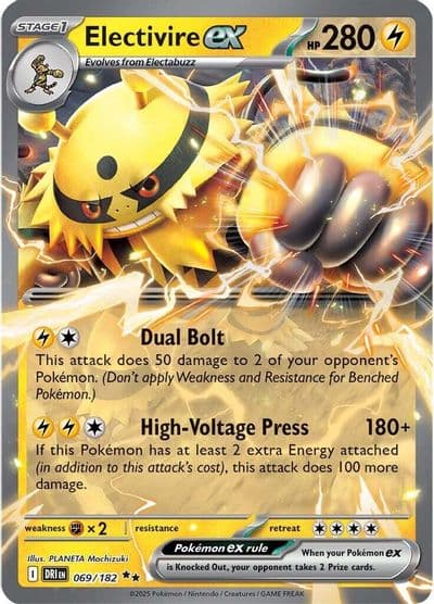 Electivire ex SV10: Destined Rivals Pokemon card