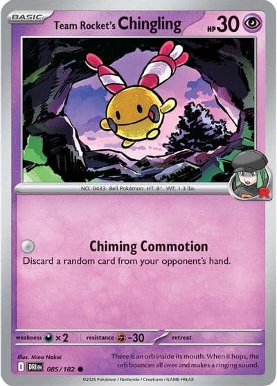 Team Rocket's Chingling SV10: Destined Rivals Pokemon card