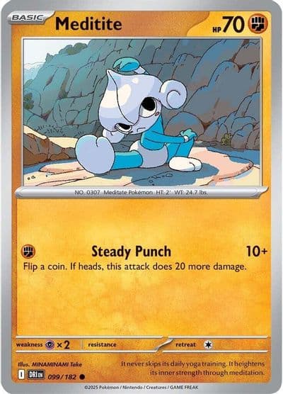 Meditite SV10: Destined Rivals Pokemon card