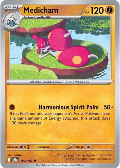Medicham SV10: Destined Rivals Pokemon card
