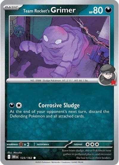 Team Rocket's Grimer SV10: Destined Rivals Pokemon card