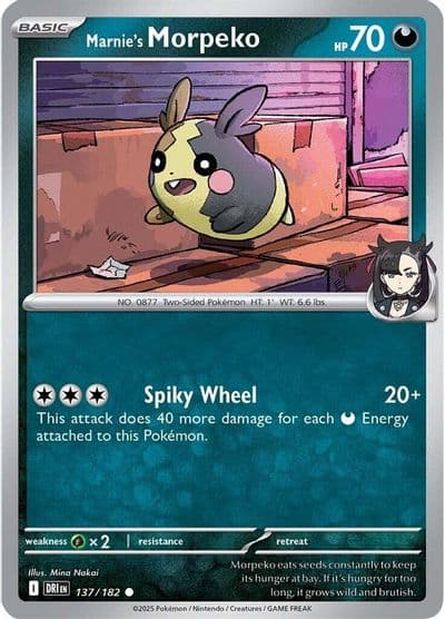 Marnie's Morpeko SV10: Destined Rivals Pokemon card