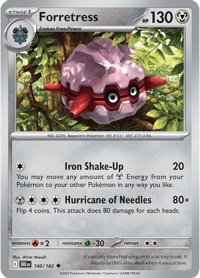 Forretress SV10: Destined Rivals Pokemon card
