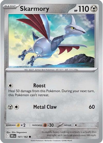 Skarmory SV10: Destined Rivals Pokemon card