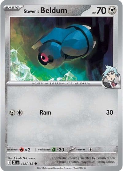 Steven's Beldum SV10: Destined Rivals Pokemon card