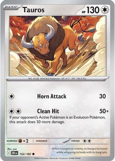 Tauros SV10: Destined Rivals Pokemon card