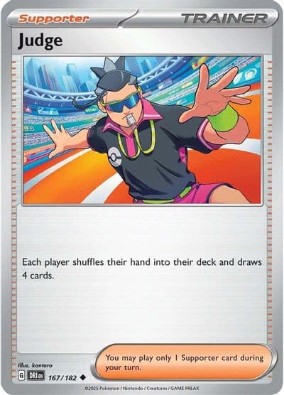 Judge SV10: Destined Rivals Pokemon card