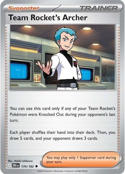 Team Rocket's Archer SV10: Destined Rivals Pokemon card