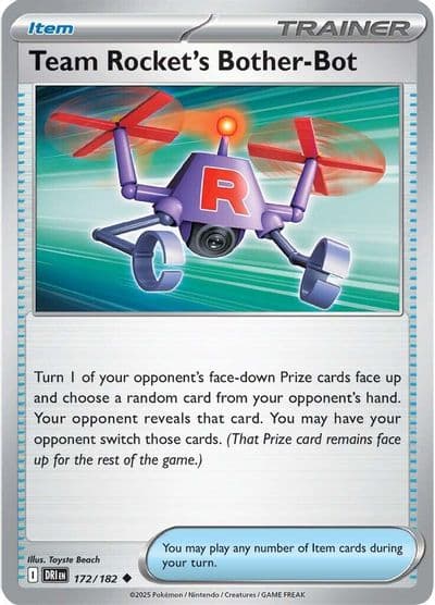 Team Rocket's Bother-Bot SV10: Destined Rivals Pokemon card