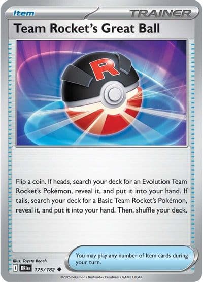 Team Rocket's Great Ball SV10: Destined Rivals Pokemon card
