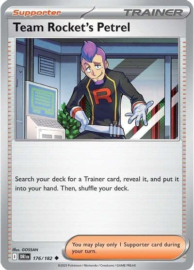 Team Rocket's Petrel SV10: Destined Rivals Pokemon card