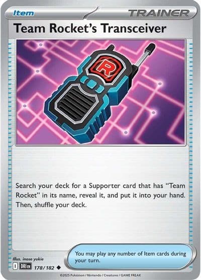 Team Rocket's Transceiver SV10: Destined Rivals Pokemon card