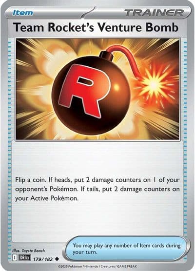 Team Rocket's Venture Bomb SV10: Destined Rivals Pokemon card