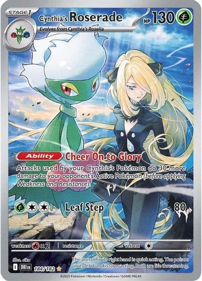 Cynthia's Roserade SV10: Destined Rivals Pokemon card