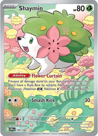 Shaymin SV10: Destined Rivals Pokemon card