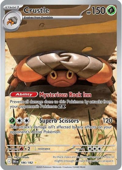 Crustle SV10: Destined Rivals Pokemon card