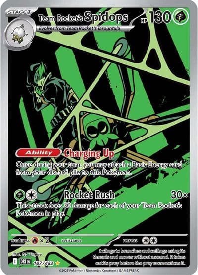 Team Rocket's Spidops SV10: Destined Rivals Pokemon card