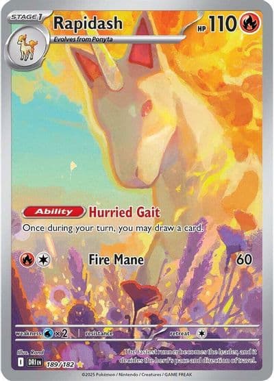 Rapidash SV10: Destined Rivals Pokemon card
