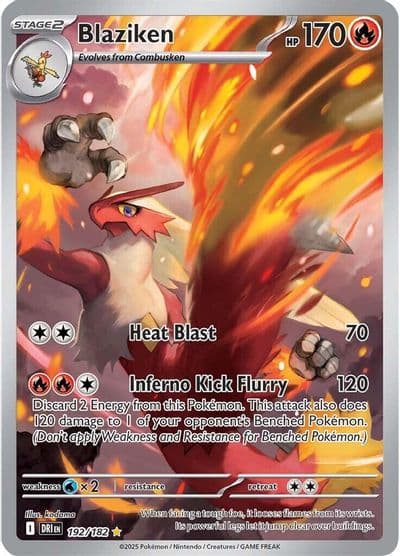 Blaziken SV10: Destined Rivals Pokemon card