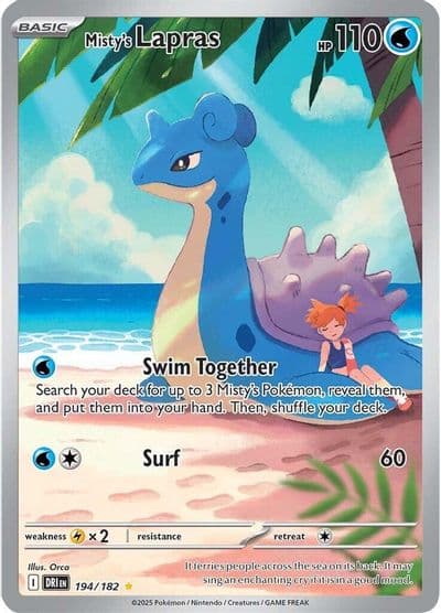 Misty's Lapras SV10: Destined Rivals Pokemon card