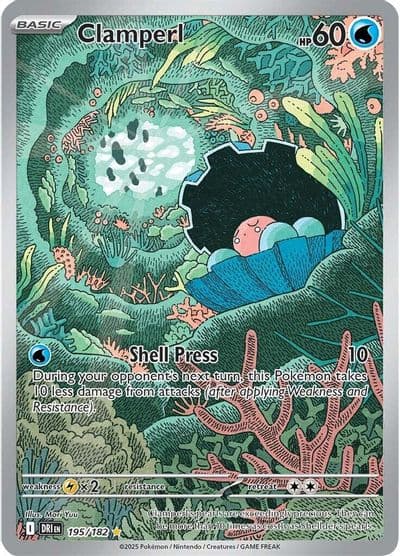 Clamperl SV10: Destined Rivals Pokemon card